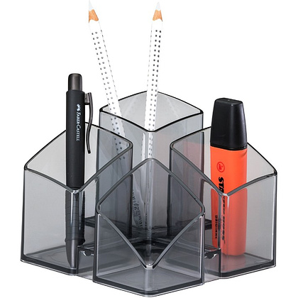 Подставка для канцелярских мелочей "Scala", прозрачно-серый - 2