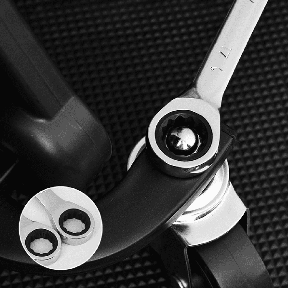 Ключ комбинированный Deli YS EDL34121, 21 мм, с трещоткой, 72 зуба - 2