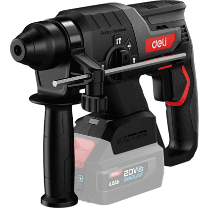 Аккумуляторный перфоратор Deli RS EDE-DC20-2, 20 В, 2 Дж, без АКБ и ЗУ