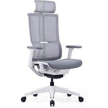 Кресло для руководителя SitZone E-303-001A-P1-WH, сетка, пластик, серый