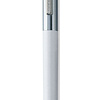 Ручка шариковая автоматическая "Senator Point Metal", 1.0 мм, белый, серебристый, стерж. синий - 3