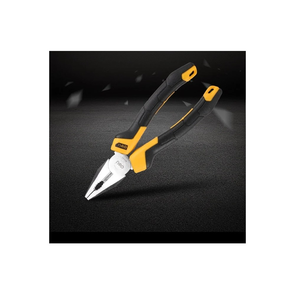 Плоскогубцы Deli YS EDL2007Z, 180 мм., желтый, черный - 7