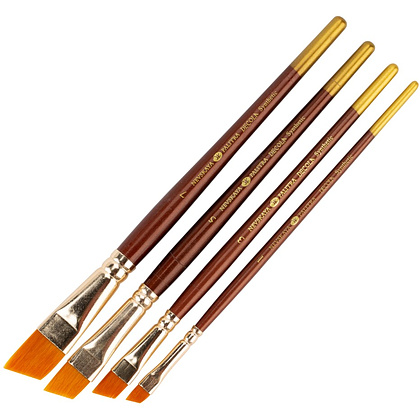 Кисть "Decola", синтетика, скошенная, №1 - 4