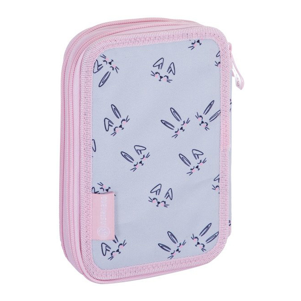 Пенал "Honeybunny", 2 отделения, серый, розовый - 4
