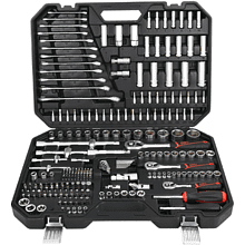 Набор инструмента 1/4", 3/8", 1/2" Deli RS EDQ45216, 216 предметов