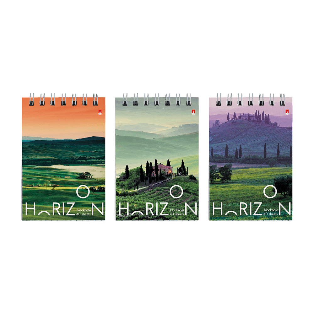 Блокнот в клетку "Природа" ,  A7, 68x104 мм, 40 листов , ассорти