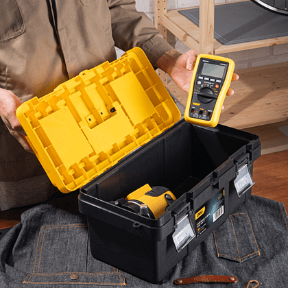 Ящик для инструмента Deli "EDL-TC270", 400х210х190 мм, пластмасса, металлическая застежка - 3