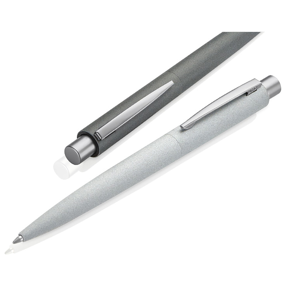 Ручка шариковая автоматическая "Lumos Stone", 1,0 мм, светло-серый, серебристый, стерж. синий - 3