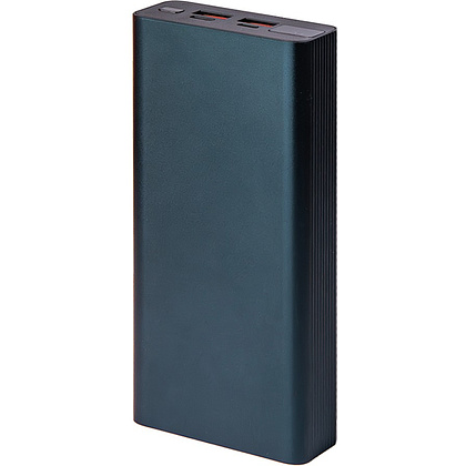 Внешний аккумулятор Power Bank "Iron line 20", 20000 mAh, металл, синий