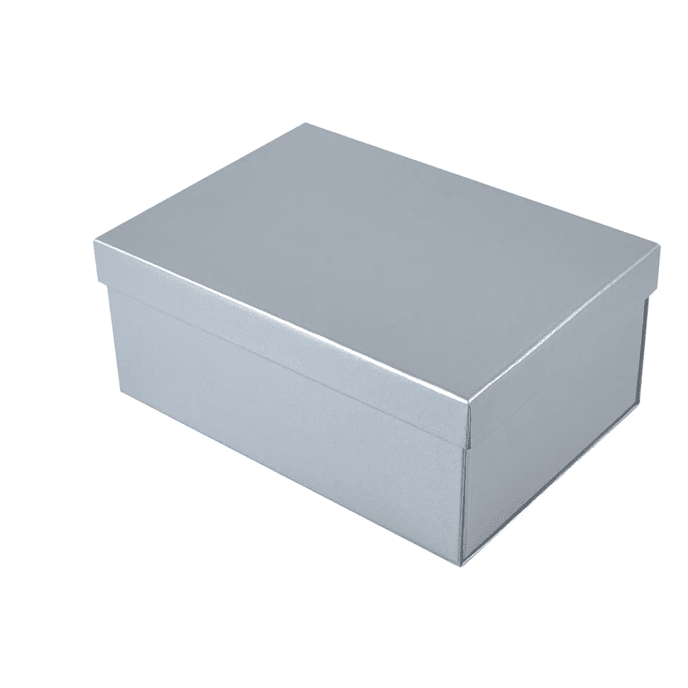 Коробка подарочная картонная, 223х308х95 мм, серебро