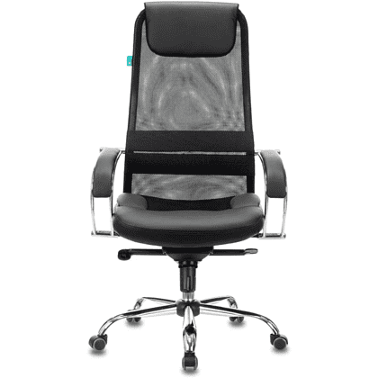 Кресло для руководителя Бюрократ "CH-609SL", экокожа, сетка, металл, черный - 7