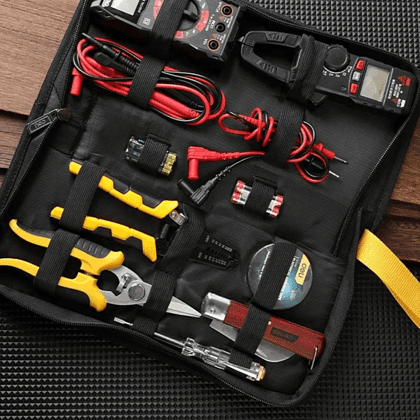 Набор инструментов "Deli", 7 предметов, сумка, черный - 4