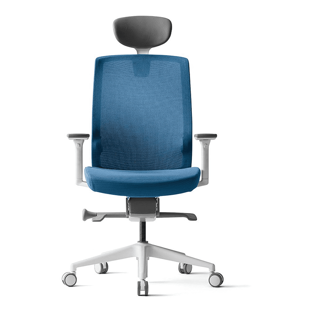 Кресло для руководителя BESTUHL "J1", сетка, ткань, пластик, голубой, -50% - 2