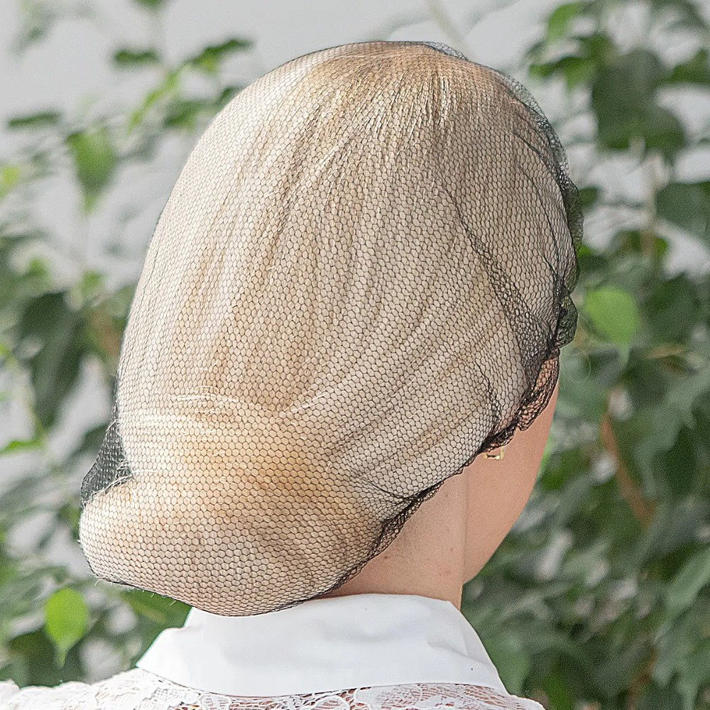 Сетка одноразовая для волос Aviora, черный, 50 шт/упак - 4