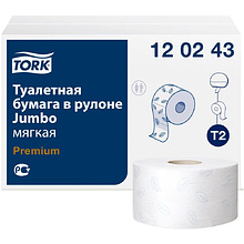 Бумага туалетная в мини рулоне "Tork Premium Т2"