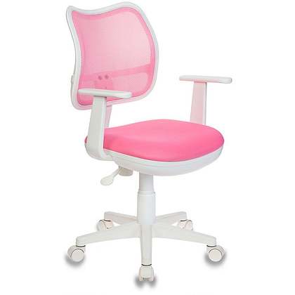 Кресло для детей "Бюрократ CH-W797", сетчатая ткань, пластик, розовый