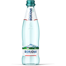 Вода минеральная "Borjomi", газированная, 0.33 л