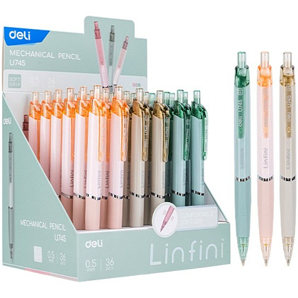 Карандаш автоматический "Linfini", 0.5 мм, ассорти - 2