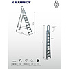 Лестница-стремянка Алюмет АМ709, алюминиевая матовая, 9 ступеней - 2