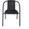 Кресло садовое AksHome RVERONA, PP, черный, сталь-черная - 8