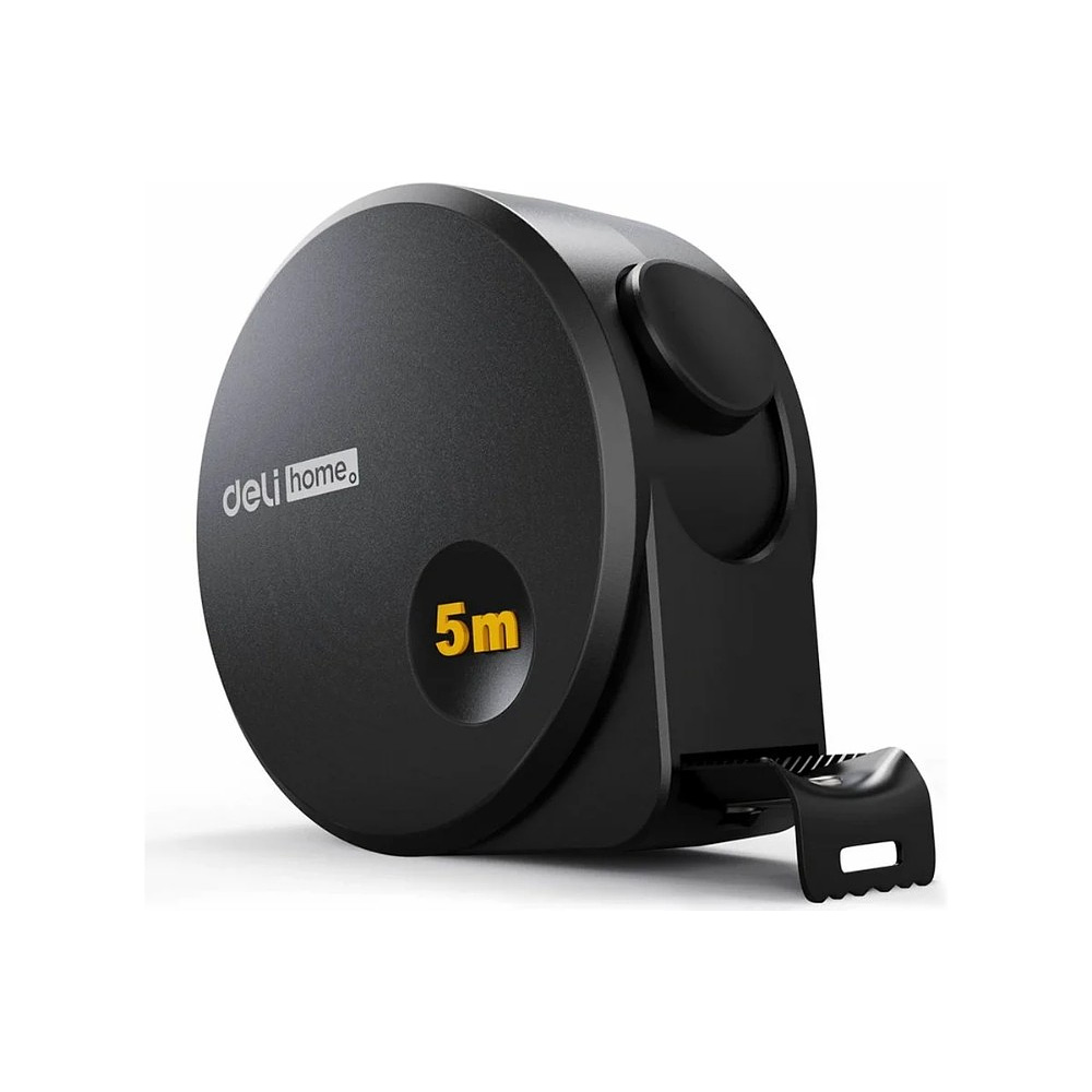 Рулетка Deli HS EHT8519, 5 м х 19 мм, Soft Touch, черный