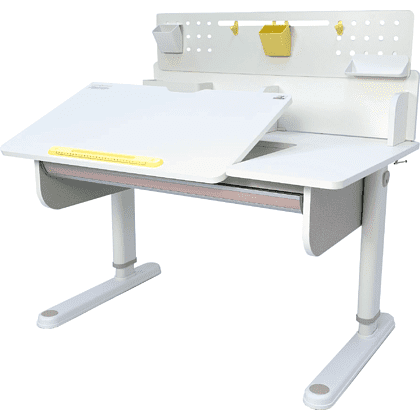 Комплект Ergosmart ученический Caravel S: стол регулируемый Caravel S, полка с подставкой для книг Wooden space S - 2