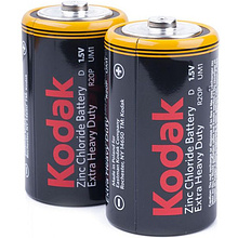 Батарейки солевые "Kodak Extra Heavy Duty D/R20", 2 шт.