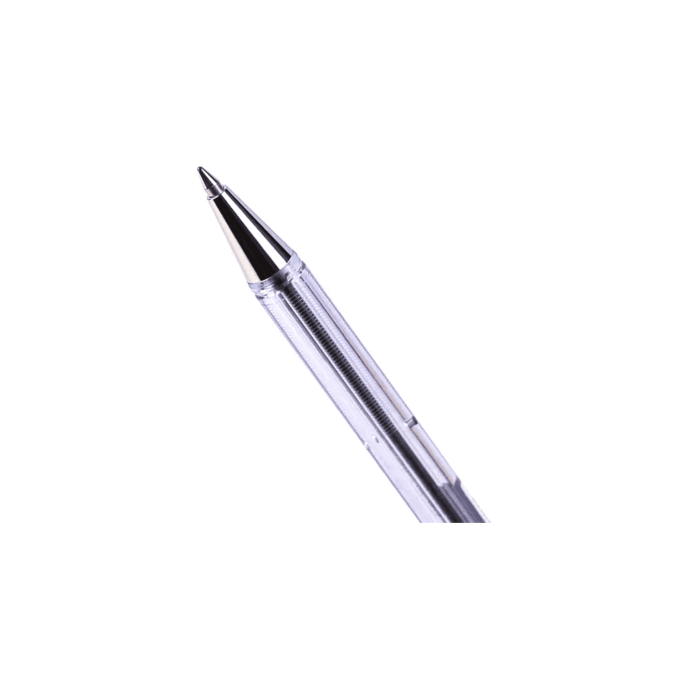 Ручка шариковая "ВК 77", 0.7 мм, прозрачный, стерж. красный - 6