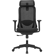 Кресло для руководителя SitZone U-090A, сетка, ткань, пластик, черный, -30%
