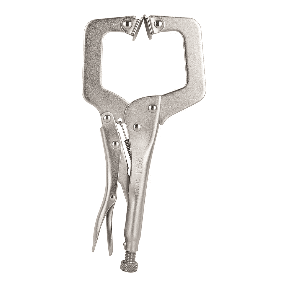 Клещи Deli YS DL20011, зажимные, С-образные с фиксатором, 280 мм