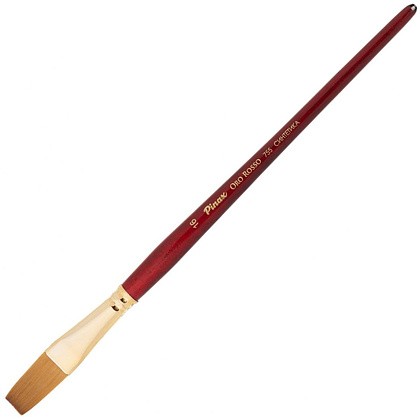 Кисть для рисования "Pinax ORO ROSSO", синтетика, плоская, удлиненная, №16