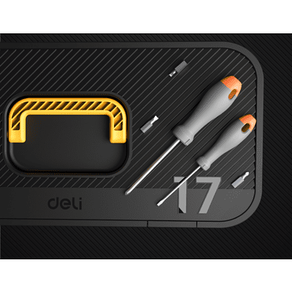 Ящик для инструмента Deli "DL432817", 205х420х177 мм (17"), пластмасса - 3