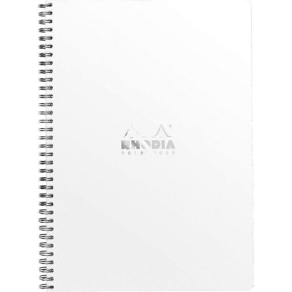 Блокнот "Rhodia", А4+, 160 страниц, в линейку, белый