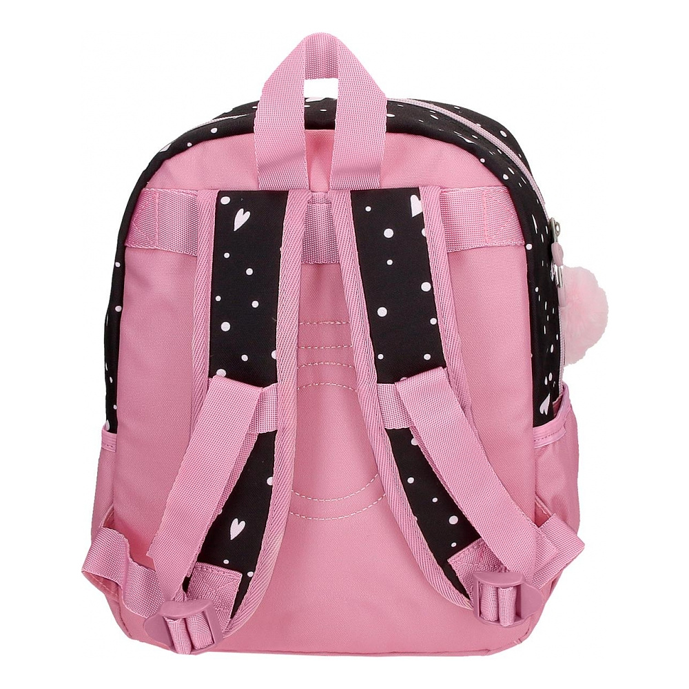 Рюкзак школьный Enso "Love vibes" L, черный, розовый - 4