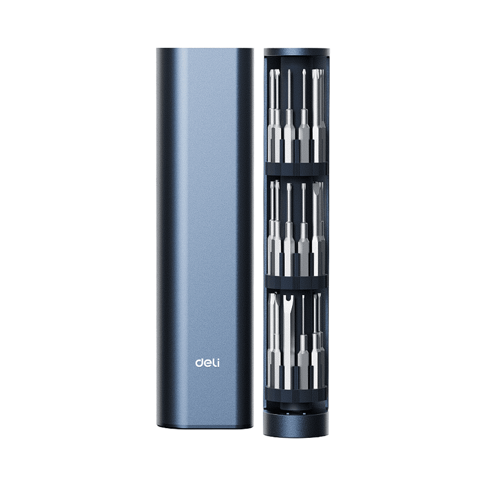 Отвертка Deli YS DL241034, с набором прецизионных бит, 34 шт