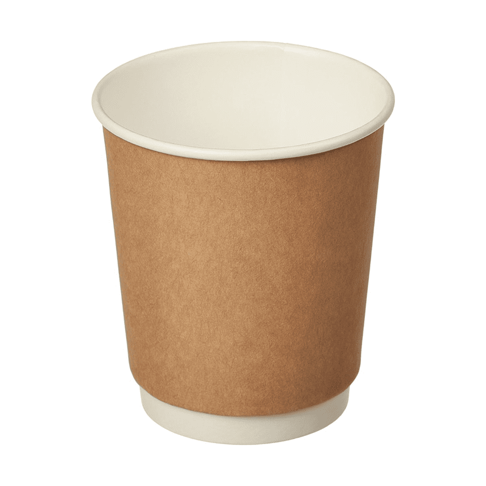 Стакан картонный, 24 шт, 250 мл, 2 слоя, крафт ECO
