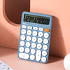 Калькулятор настольный Deli "EM124", 12-разрядный, голубой - 7