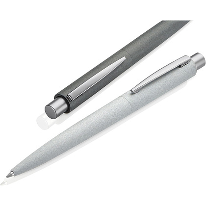 Ручка шариковая автоматическая "Lumos Stone", 1,0 мм, светло-серый, серебристый, стерж. синий - 3