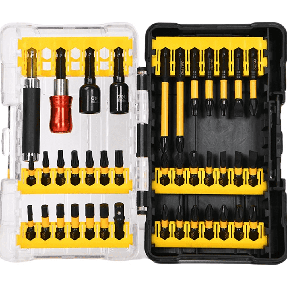 Набор ударных бит Deli YS EDL251203, с держателем, 39 шт.