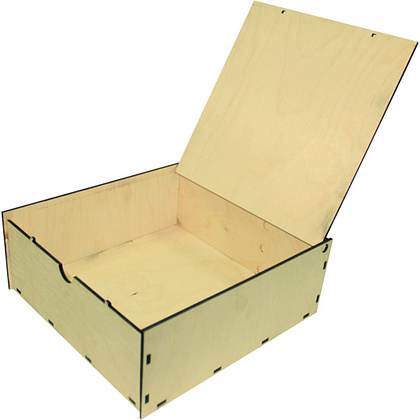 Коробка подарочная "КВ1", 22.5x24.5x10 см, светло-коричневый - 2