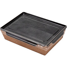 Контейнер бумажный для салата с крышкой, 500 мл, 300 шт/упак