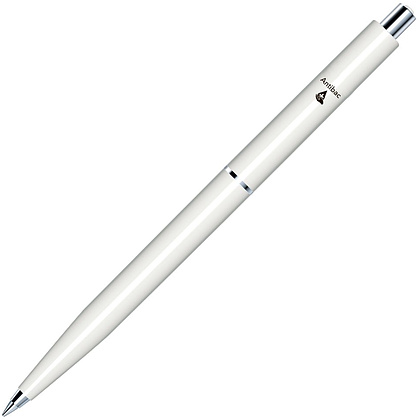 Ручка шариковая автоматическая "Senator Point Polished Antibac", 1.0 мм, белый, стерж. синий - 2