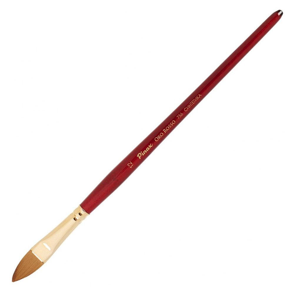 Кисть для рисования "Pinax ORO ROSSO", синтетика, "кошачий язык", №12