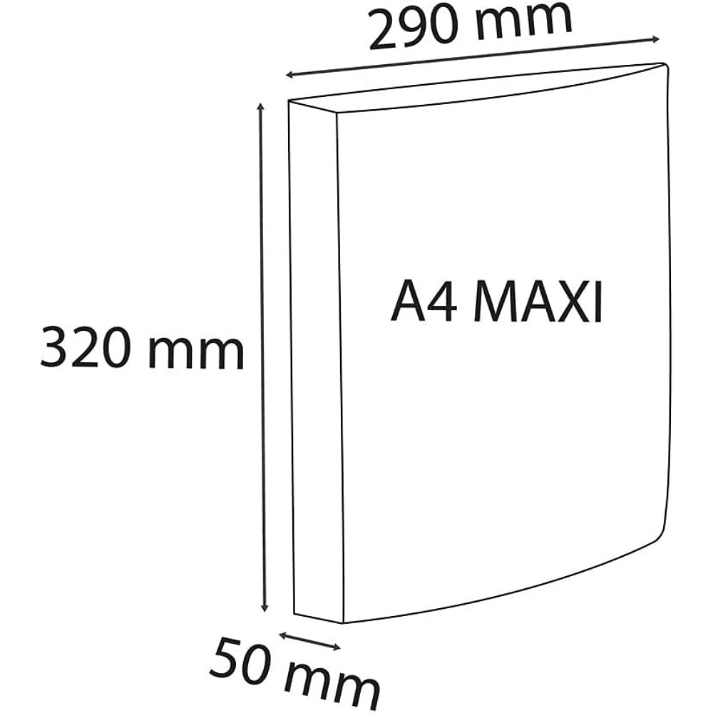 Папка на кольцах Exacompta "Iderama", 4 кольца, лаймовый зелёный - 5