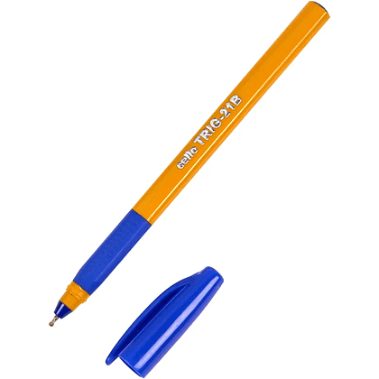 Ручка шариковая "Tri-GRIP", 0.7 мм, желтый, стерж. синий - 3