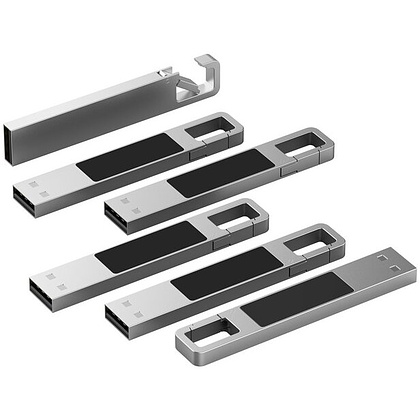 USB Flash накопитель 2.0 16 Gb ZC-010, металл, синий - 2