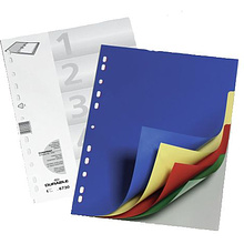Цветной разделитель, A4, ассорти