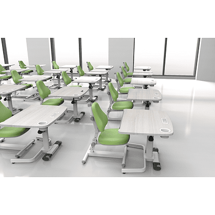 Стол Comf-Pro Coco Desk UR-83, 800х600х(540-755) мм, дуб белый - 7