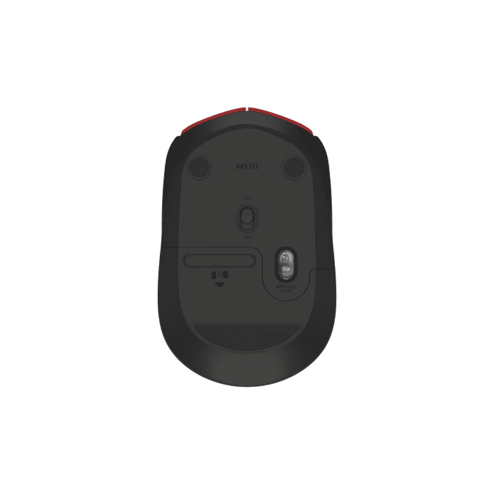 Мышь Logitech "Mouse M171", беспроводная, 1000 dpi, 3 кнопки, красный - 2