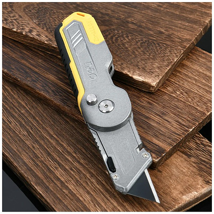 Нож строительный Deli YS EDL007Z, 19 мм, складной, трапеция - 5